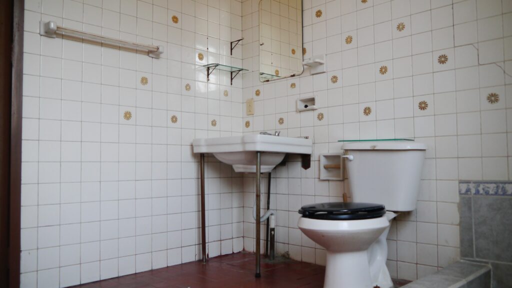 Rohinstallation für Toilette in Hamburg.