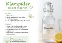 Klarspüler selber machen: Rezept, Dosierung und Fehler, die Sie vermeiden sollten Klarspüler selber machen