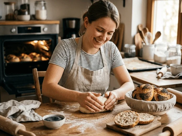 Mohnbrötchen selber backen