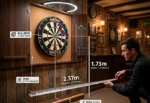 Entfernung zur Dartscheibe: So misst du Abstand, Höhe und Oche richtig entfernung zur dartscheibe