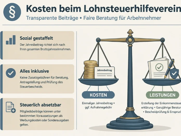 Kosten beim Lohnsteuerhilfeverein